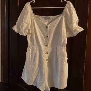 Morning Lavender Cream Romper